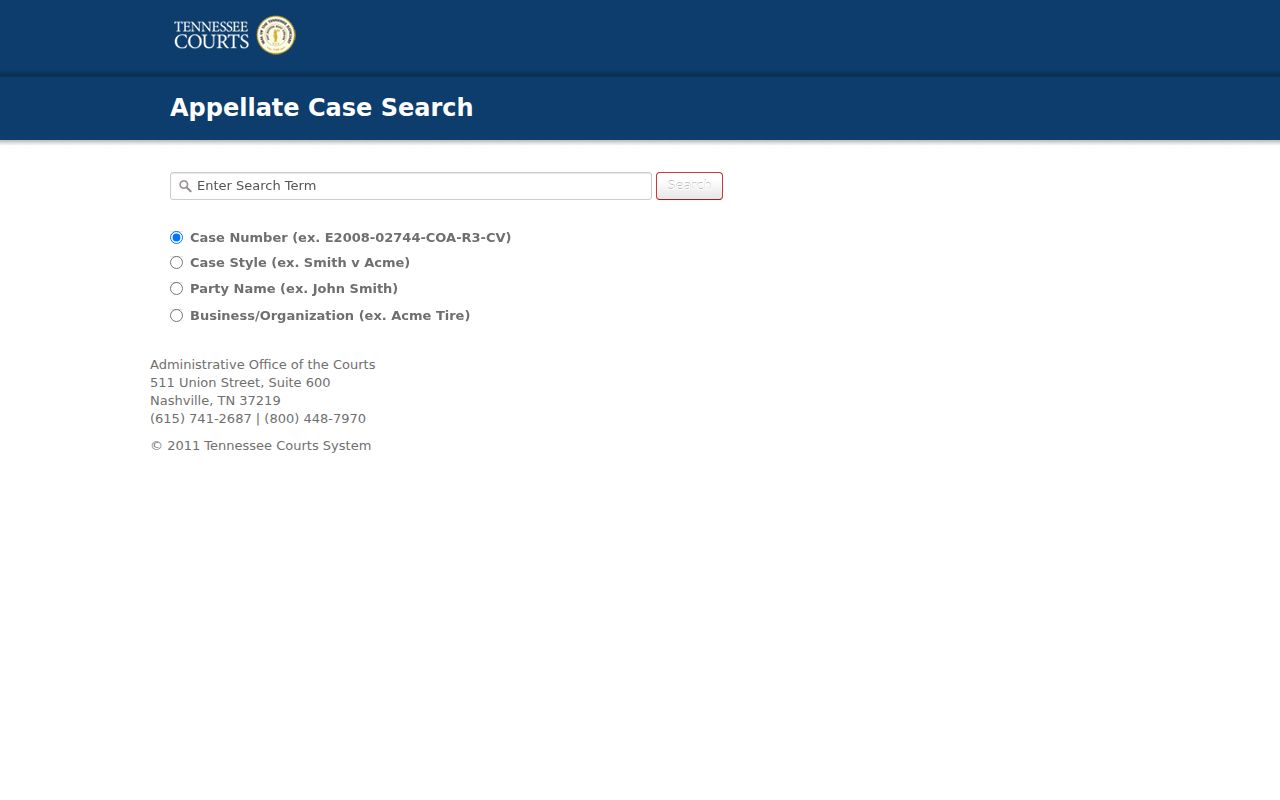 Brentwood people search Tennessee appellate court records